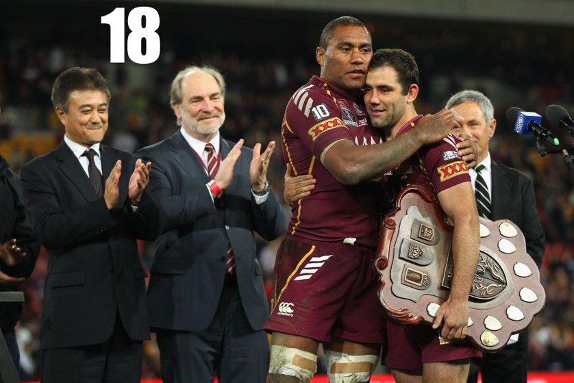 18 - The number of series wins by Queensland