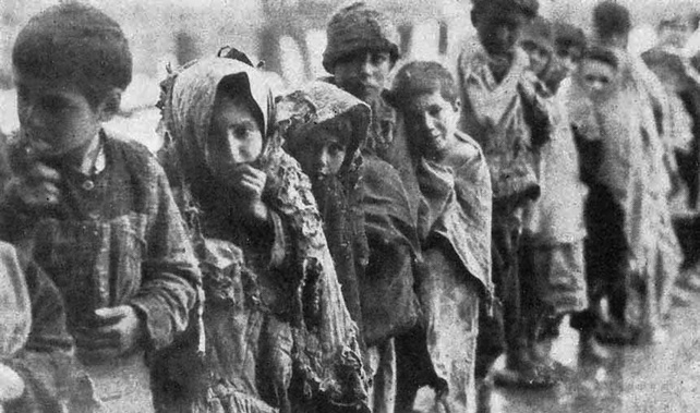 Armenian children pictured during World War 1 (Supplied) 