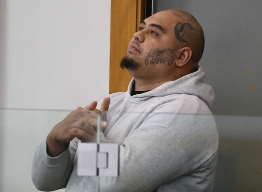 Carlos Harris appears at Waitakere District Court, charged with unlawfully taking away a woman without her consent with intent to cause her to be confined. Photo / Michael Craig
