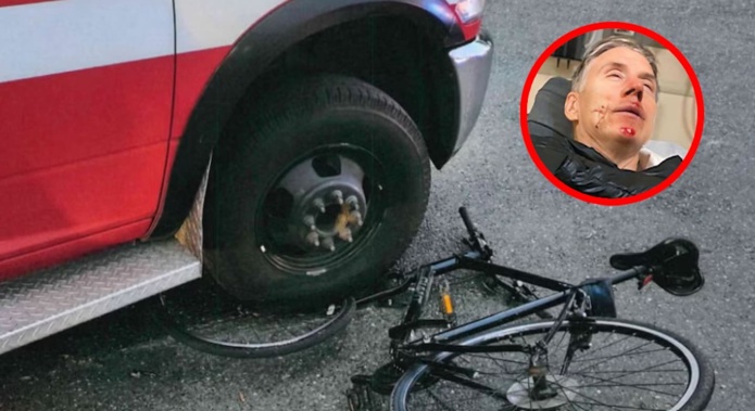A cyclist is suing Columbia River Fire & Rescue after alleging an ambulance ran him over.
