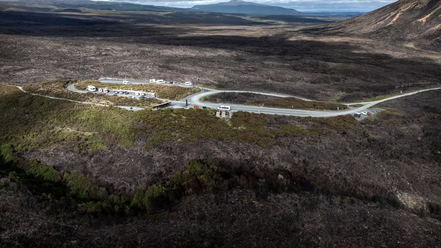 Car wheel sparked $1m Tongariro fire, drone photos reveal destruction