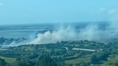 View of the Te Puna fire from near the Minden lookout. Photo/ Renee Adkins