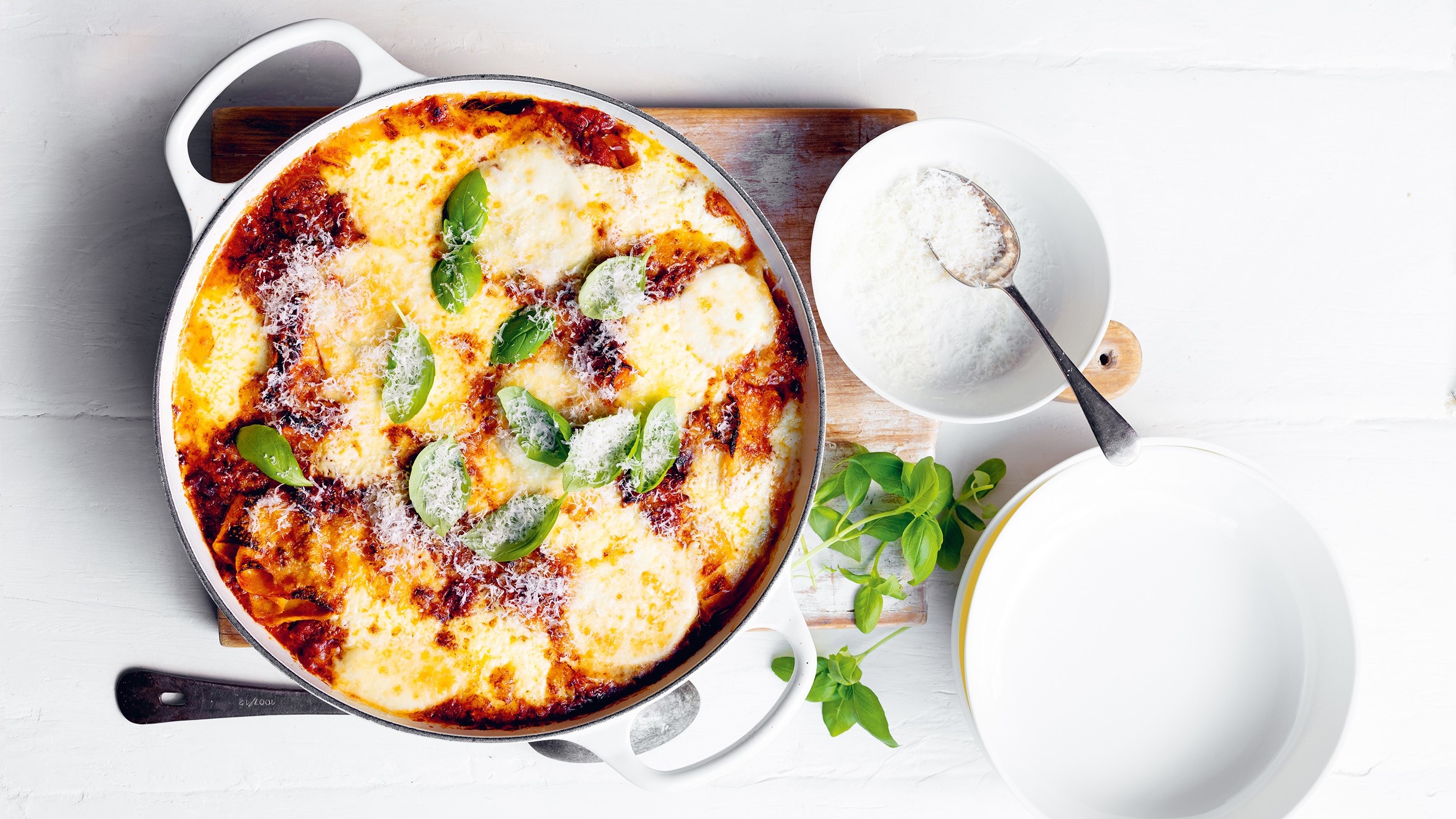 Donna Hay's One-pan Undone Lasagne from 'Too Easy'. Photography: Con Poulos