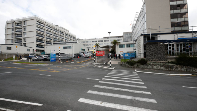There is reportedly raw sewage leaking down the inside of wall in Whangarei Hospital. (Photo / Michael Cunningham)
