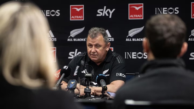 Ian Foster, pictured when he was All Blacks coach in August 2023. Photo / George Heard