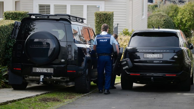 Police and the FMA raided the Remuera property today. Photo / Alex Burton