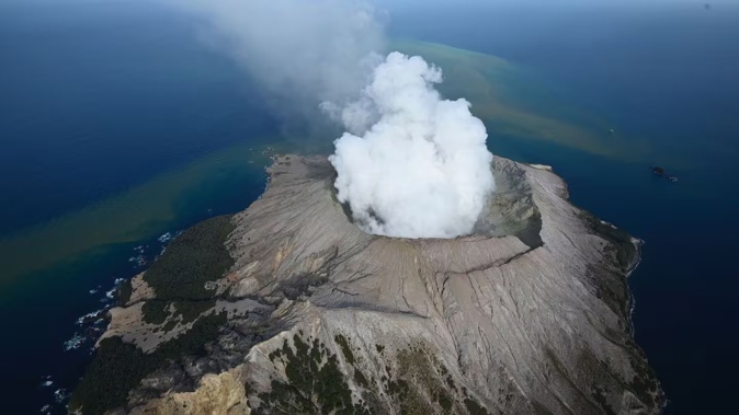 Whakaari White Island after its eruption on December 9, 2019. Photo / George Novak