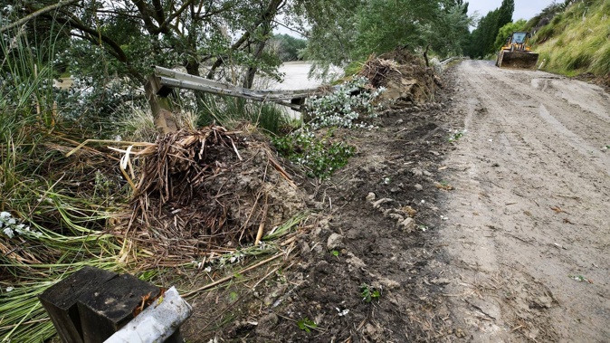 A slip near Wairoa has closed SH2. The road remains blocked between The Crescent and Kiwi Valley Rd. Photo / Paul Taylor