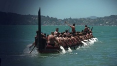 The waka is made out of kauri and seats about 14 paddlers.