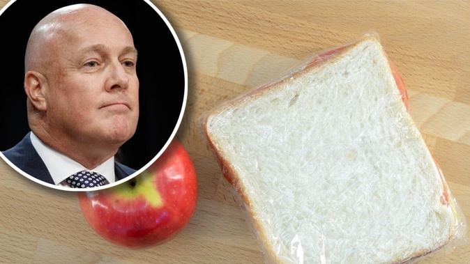 Prime Minister Christopher Luxon says parents unhappy with the school lunches should start packing their own.
