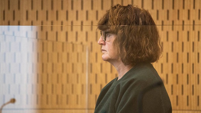 Rena Joyce aka Moloney is on trial in the High Court at Christchurch for allegedly murdering her partner Martin Berry in 2021. (Photo / Pool)
