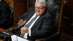 Speaker Gerry Brownlee during Question Time in Parliament, Wellington. Photo / Mark Mitchell