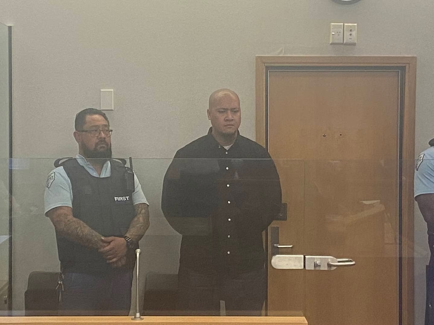 Marcellin Siliai in the dock during his sentencing in the Auckland District Court on January 20, 2023, after admitting dangerous driving causing death. Photo / George Block