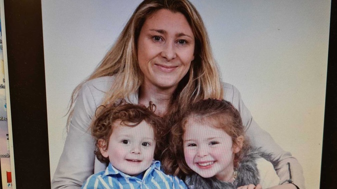 Amanda Kidd with children Samuel and Mariana, pictured when they were younger. (Photo / Supplied)