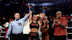 Cherneka Johnson has become the first Māori to be crowned an undisputed boxing world champion after defeating American Shurretta Metcalf at New York's Madison Square Garden. Photo / Getty Images
