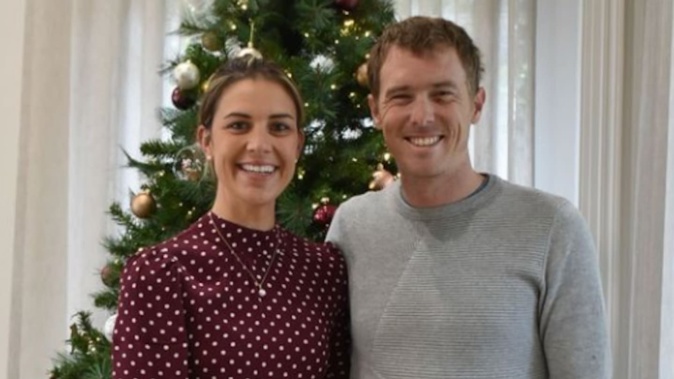 Melissa Hoskins and Rohan Dennis in a family photo posted to social media a week before her death. Photo / Instagram