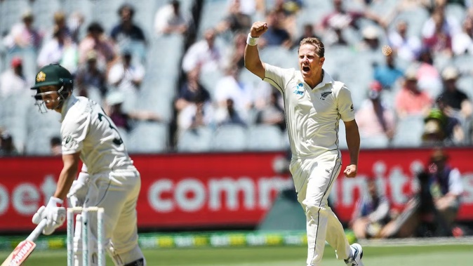 Neil Wagner celebrates a wicket during the 2019 Boxing Day test in Melbourne. Photo / Photosport