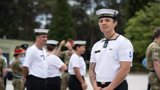 Whanganui's Beaudine Gibbons-Hiko is a leading Seaman Combat Specialist in the Royal New Zealand Navy. Photo / Supplied
