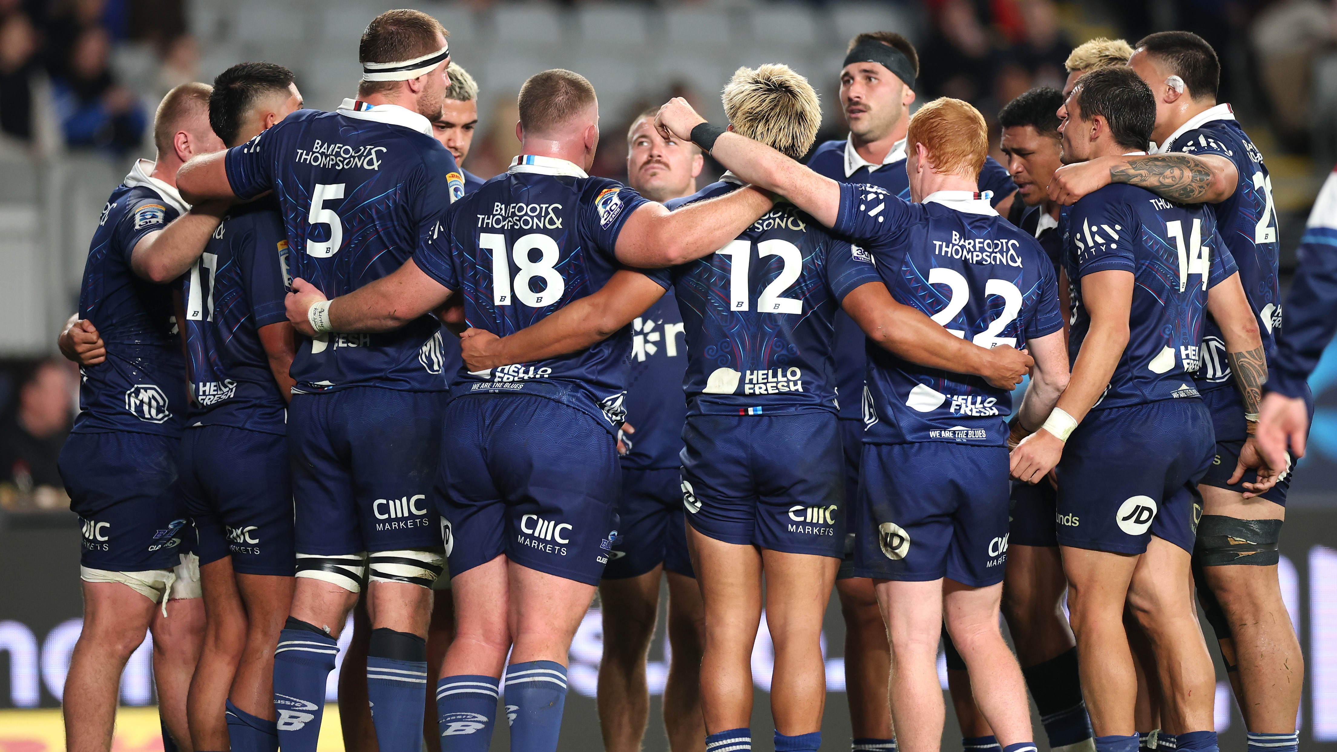 Blues seek to kill Crusaders' home winning streak in qualifying finals clash 