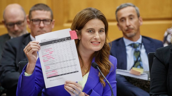 Finance and Public Service Minister Nicola Willis told a select committee no agency was exempt from looking for cost savings. Photo / Mark Mitchell
