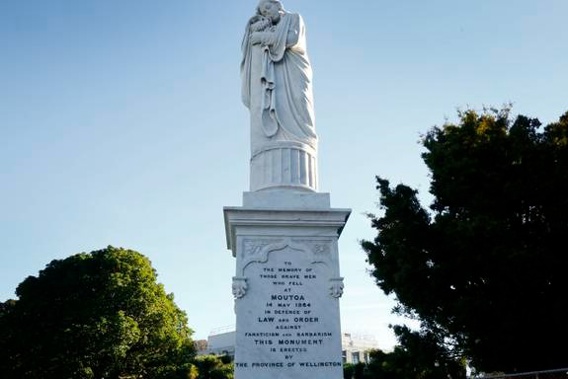 Whanganui War Memorial, "Weeping Woman". Photo / Bevan Conley