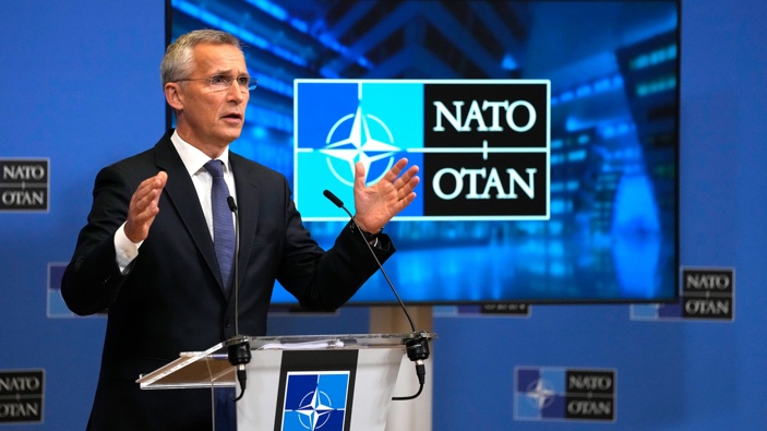 NATO Secretary General Jens Stoltenberg speaks during a media conference after a meeting of national security advisors at NATO headquarters in Brussels. (Photo / AP)