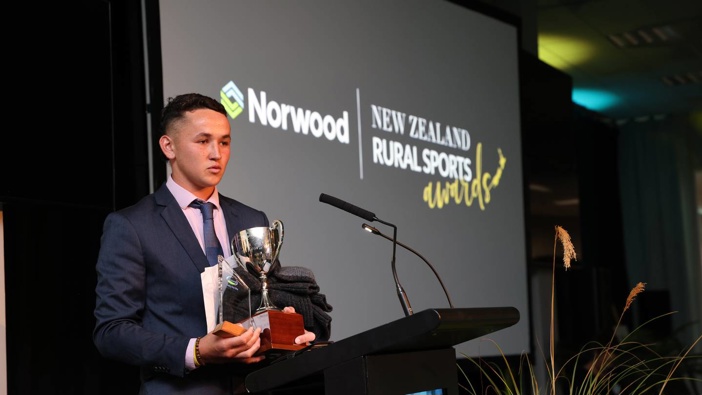Reuben Alabaster, recepient of the Fonterra Young New Zealand Rural Sportsperson Award.