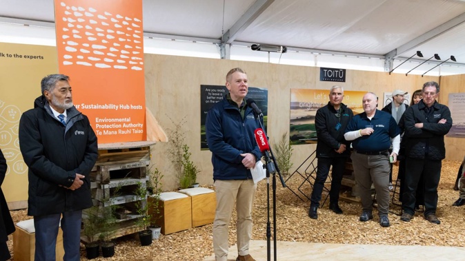 Prime Minister Chris Hipkins at Fieldays.