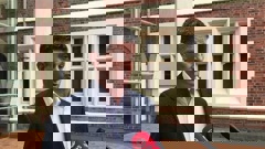 Leighton Baker appeared in court this morning on charges of trespass and obstruction during the occupation outside Parliament last month. (Photo / Sam Hurley)