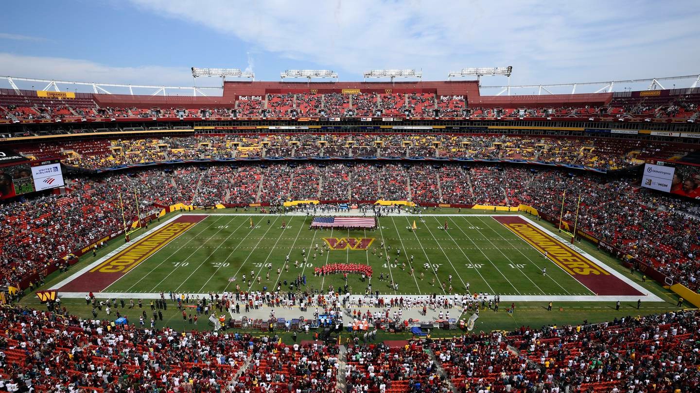 The Washington Commanders look set to be sold by longtime owner Dan Snyder. Photo / AP