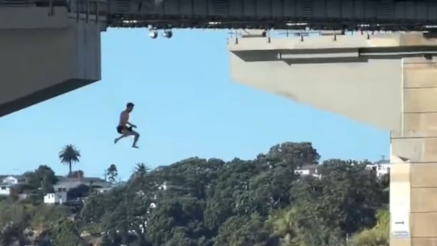Daredevil Auckland Harbour Bridge jump sparks safety probe after ‘dangerous’ stunt
