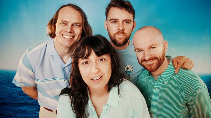 Kiwi band The Beths had equipment stolen in France before a show. Photo / Frances Carter