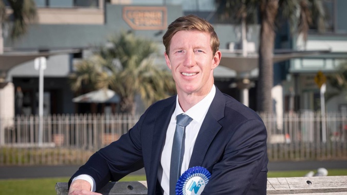 National candidate Sam Uffindell is ahead in opinion polls. Photo / Andrew Warner.