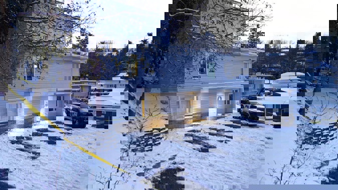 The home where four University of Idaho students were found dead on November 13, in Moscow, Idaho. The house will be demolished after it was gifted the university. Photo / AP
