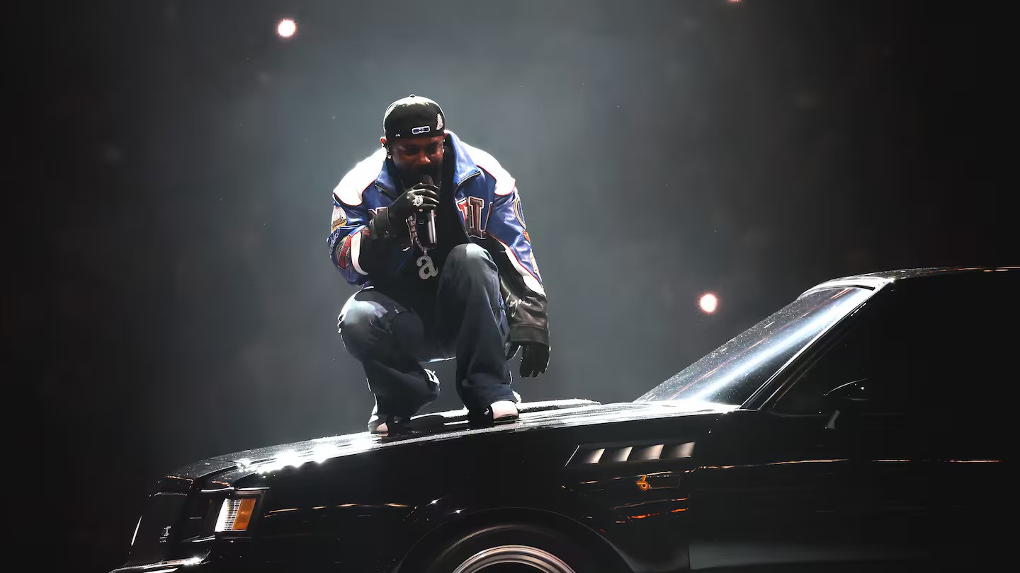 Kendrick Lamar performs during the Super Bowl LIX Halftime Show at Caesars Superdome. Photo / Getty Images
