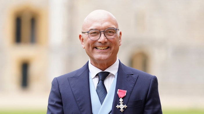 MasterChef UK's Gregg Wallace during his MBE investiture ceremony at Windsor Castle last year. Photo / Getty Images