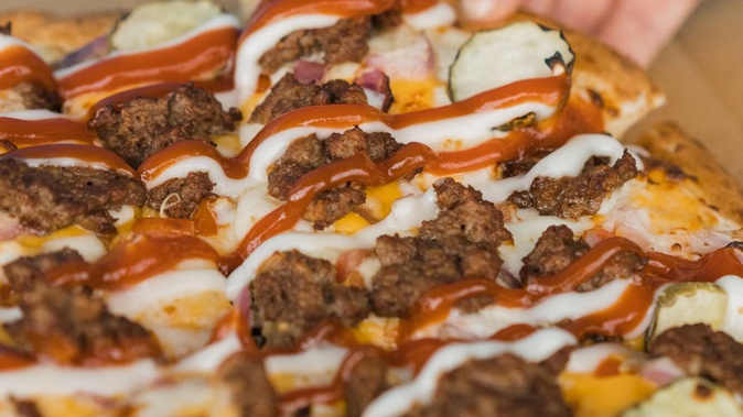 Pizza chain now offers plant-based meaty pizzas - without beef. Photo / Supplied