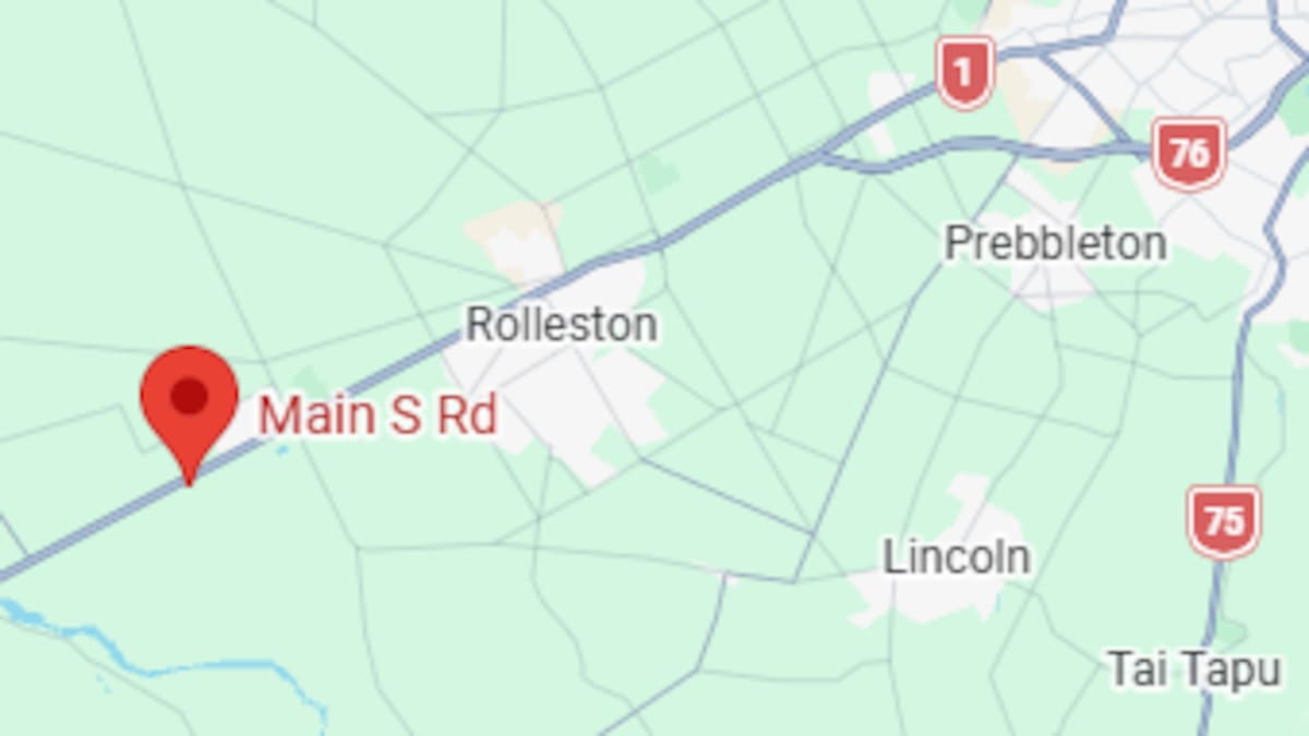 One dead after two-vehicle crash on SH1 near Christchurch