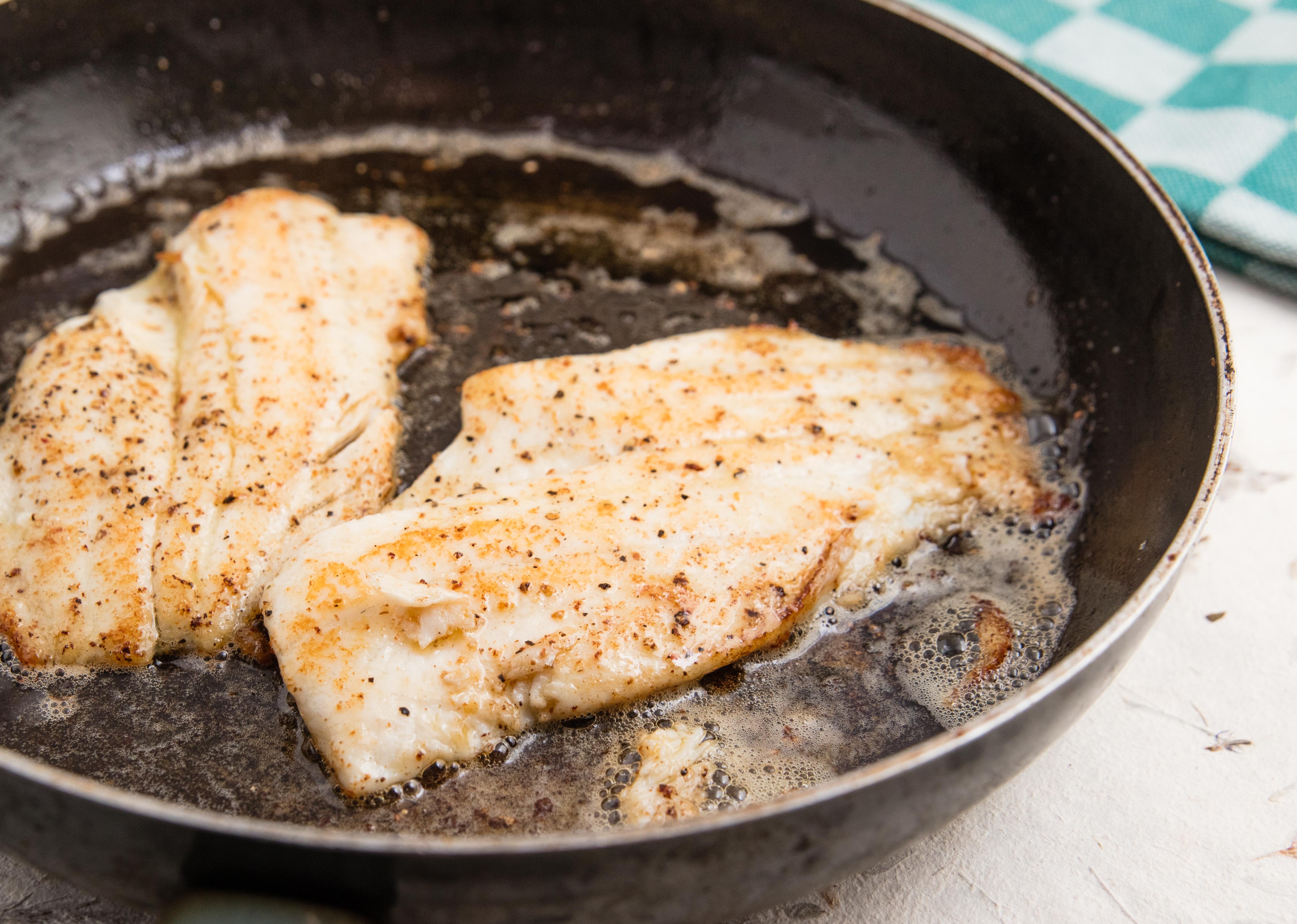 Mike van de Elzen: Flounder with burnt butter, capers and parsley