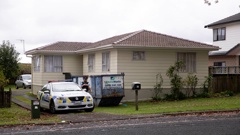 Police at the scene in May 2020 where baby Sofia died at her mother's house. No one has ever been held to account for her death.