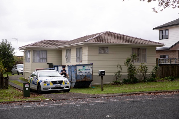 Police at the scene in May 2020 where baby Sofia died at her mother's house. No one has ever been held to account for her death.