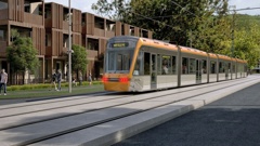 Artist's impression of light rail in Auckland. Photo / Supplied