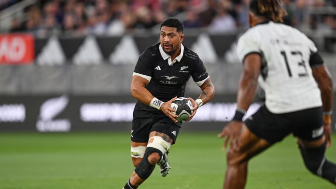 Ardie Savea in action for the All Blacks against Fiji. Photo / Photosport