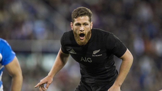 Tawera Kerr-Barlow during a 2016 test against Argentina. Photosport
