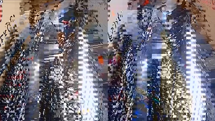 Ram-raiders crash into Christchurch liquor store. Photo / Supplied