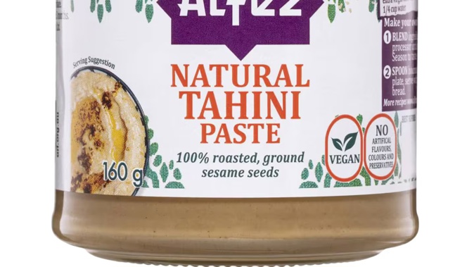 The tahini has been recalled due to the risk of salmonella. Photo / MPI