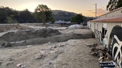 Devastation at Petane vineyard in Esk Valley. Photo / Supplied