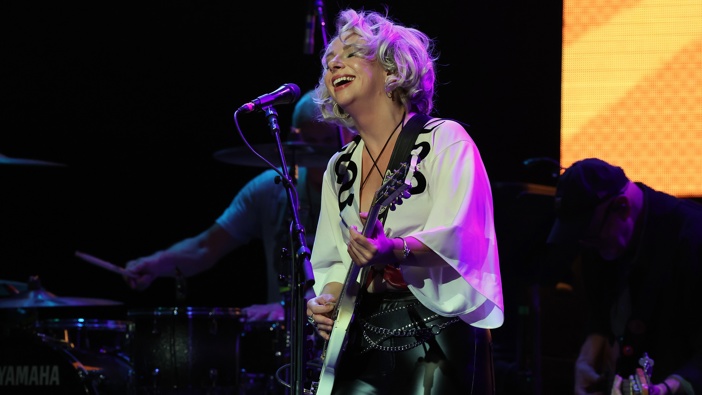 Samantha Fish performs during the "Experience Hendrix 2025 Tour" All-Star Concert Event at Mayo Performing Arts Center on April 2, 2025 in Morristown, New Jersey. (Photo by Al Pereira/Getty Images)