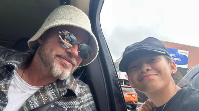 Civil Defence has given Hollywood heavyweight Brad Pitt a personalised "heads-up" about an incoming emergency alert. Photo / Facebook