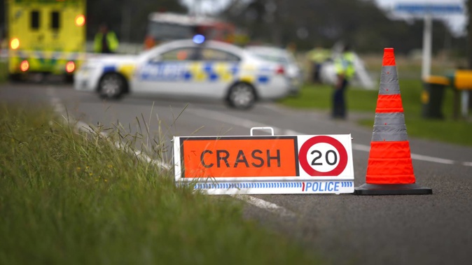 Traffic is backed up for over 11km on SH20 this afternoon after a crash.